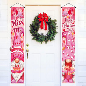 Xie Cheng Crafts – Décorations de fête pour la Saint-Valentin et anniversaire de mariage : Bannière de porte, drapeaux en plastique et polyester - Product Image 1