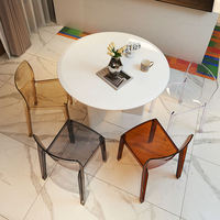 Vente en gros de chaises de bar transparentes en acrylique pour événement, dîner, vente en plastique acrylique, polycarbonate, cristal, chaises de mariage transparentes