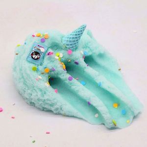 Arcilla de silicona suave azul para mezclar, con lentejuelas de unicornio y corazón, para hacer slime de nieve de colores DIY de Navidad - Product Image 4