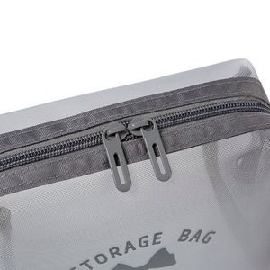 Large Capacity Nylon Mesh Cosmetic Bag Travel <b>Storage</b> with Zipper Closure <b>for</b> <b>Makeup</b> <b>Storage</b> - Product Image 4