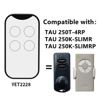 Télécommande sans fil YET2228 RF 4 boutons, copie TAU, télécommande 433 MHz pour portail et porte