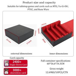   Caja de Almacenamiento de Juegos de Mesa Personalizada, Educativa, Portátil, de Cuero PU con Esquinas Cuadradas, Fabricante OEM para Caja de Cartas TCG - Product Image 2
