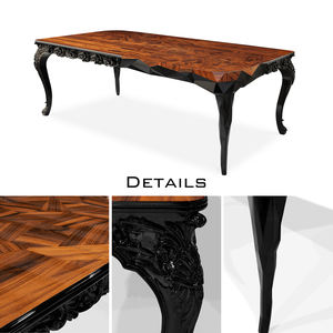 โต๊ะรับประทานอาหารไม้ปลายสูงสไตล์ย้อนยุคหรูหราห้องประชุมโต๊ะรับประทานอาหาร - Product Image 5