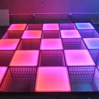 3D-Infinity-LED-Tanzflächenpaneele | IP65 Wasserdichte Magnetfliesen für Outdoor-Hochzeitsbühnen und Mobile Veranstaltungen