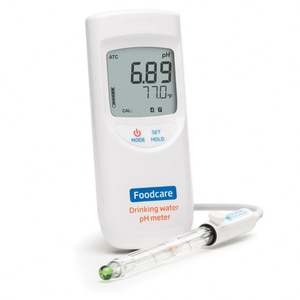 Medidor de pH de acidez de agua potable portátil <span class=keywords><strong>HANNA</strong></span> HI99192 para medición de análisis industrial de baja conductividad - Product Image 1