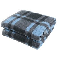 Couverture en laine lourde et douce, couleur verte, personnalisée, vente en gros