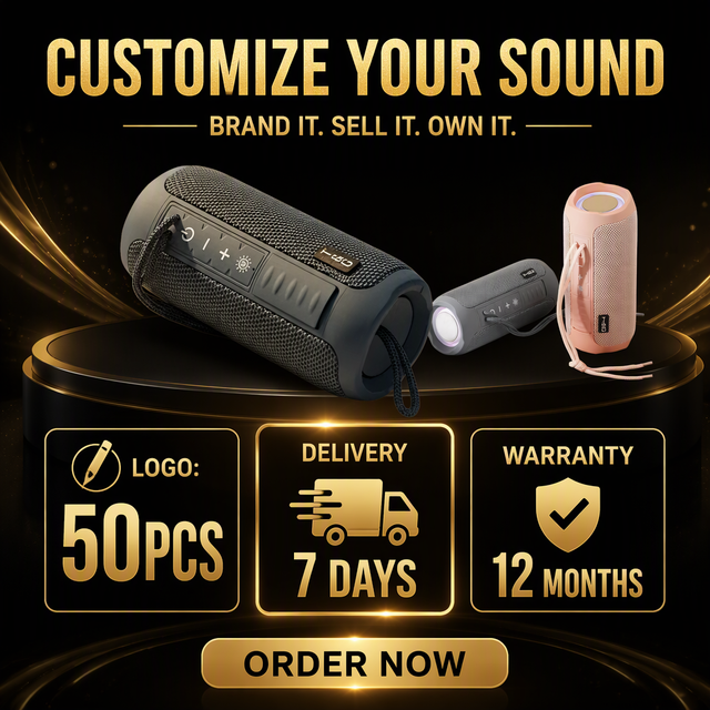 TG227 Portable Wireless Speaker Waterproof Bass Outdoor Camping Low MOQ Private Label Factory 7-Day Fast Delivery Bulk