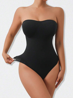 Body sans couture pour femme sans bretelles anti-dérapant amincissant Shapewear contrôle de la taille et du ventre 1pc