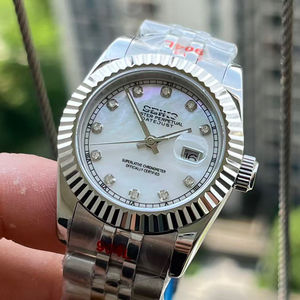 Montre mécanique analogique modifiée pour femme, 31 mm, lumineuse, NH05 Miyota, acier inoxydable, verre saphir 20 mm, étanche, lumineuse - Product Image 3