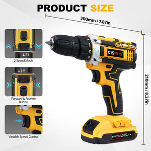 電気インパクトドリル多機能電動電動ドリル25NM, - Product Image 3