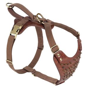 Harga Pabrik Grosir Harness Anjing Bertatahkan Kulit Pu Tahan Lama Kelas Atas - Product Image 2