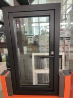 Système de fenêtres en aluminium à double vitrage de haute qualité, modernes, insonorisées, à ouverture vers l'extérieur