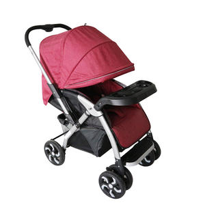 Poussette de voyage pour nouveau-né européenne à poignée réglable, poussette pour bébé sur mesure avec de grandes roues/ - Product Image 6
