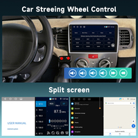 Podofo pour Lancia Ypsilon 2006-2011 Autoradio Android 9 pouces 4+64G Radio de voiture sans fil Carplay/Android Auto GPS RDS WIFI OEM/OEM