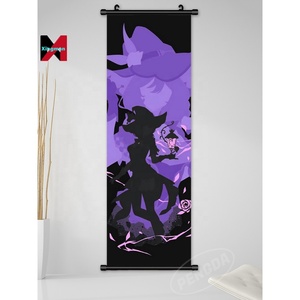 Affiches murales enroulables <span class=keywords><strong>Genshin</strong></span> <span class=keywords><strong>Impact</strong></span> 30*90 cm, Zhongli Xiao Klee Gnayu Keqing, rouleaux muraux, affiche d'anime, artisanat en plastique - Product Image 5