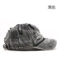 Gorra de Béisbol de Mezclilla Plana de Color Blanco Sólido Desgastada con Lavado al Agua para Mujer, Gorra de Sol Deportiva para Exteriores con Hebilla para Hombre