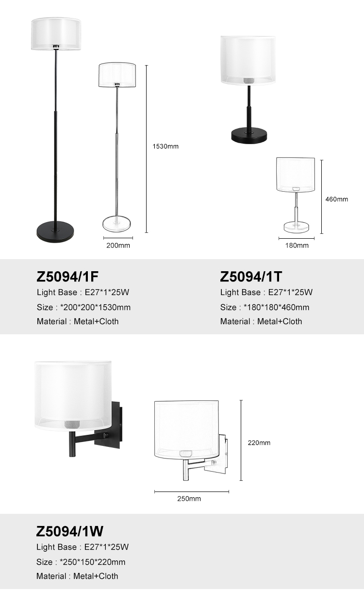 Creative Simple Wall Light E27 Black Iron Bracket Livingroom Bedroom Home Lighting Wall Lamp · image 4