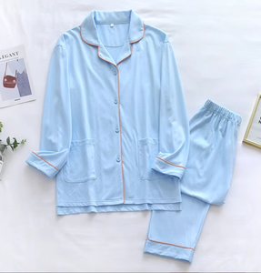 Abbigliamento da <span class=keywords><strong>notte</strong></span> morbido da donna carino e personalizzato comodo abbigliamento Casual da donna pigiama da donna 2 pezzi Set da salotto Set pigiama da donna - Product Image 4