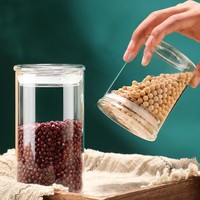 Hoogtransparante, magnetronbestendige voedselbewaarbak van borosilicaatglas met luchtdichte glazen deksel, vaatwasserbestendig en milieuvriendelijk