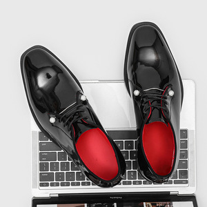 Handmade High-quality Custom Men's Genuine Leather Lace-up Lightweight Pointed-<b>toe</b> Shoes for Office Professional Wear - Product Image 3