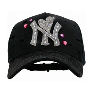 Casquettes de baseball 100% neuves, originales, qualité G5, en <span class=keywords><strong>coton</strong></span>, broderie 3D, <span class=keywords><strong>5</strong></span> panneaux, strass, Dh Hats X Sad Boyz Gorras 31caps Del Mago - Product Image 1
