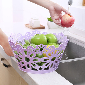 Fruit Platter Plastic Bowl 21x14x11 Stackable Food Storage Baskets - Product Image 2
