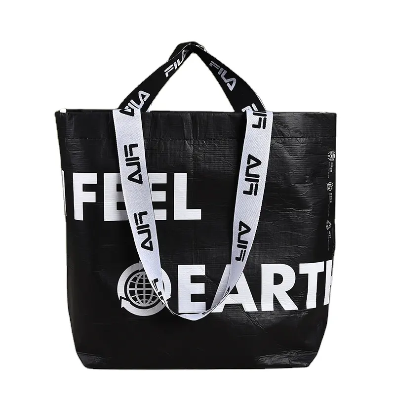 RPET गैर बुना बैग निविड़ अंधकार पर्यावरण के अनुकूल कस्टम बैग