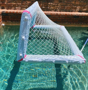 Cancha de Voleibol Acuática Inflable para Deportes Acuáticos al Aire Libre con Red y Portería de Polo para Parque Acuático - Product Image 2