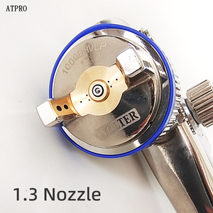 Pistola de Pulverización Neumática HVLP WOLTER de Aleación de Aluminio, 600 ml de Gran Capacidad, Alimentación por Gravedad para Pintura Automotriz, Boquilla de 1.3 mm - Product Image 4