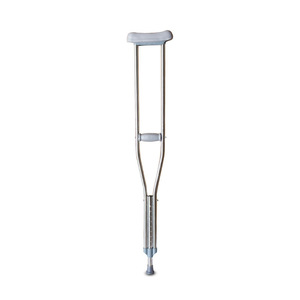 Stainless Steel Adjustable Underarm Crutch Nine Position Telescopic Height Adjustable Walking Aid - Product Image 1