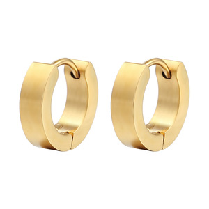 Tuyên Bố Hoop Thép Không Gỉ Bông Tai Unisex Punk Hoop Bông Tai Cho Phụ Nữ Người Đàn Ông Piercing Đồ Trang Sức - Product Image 5