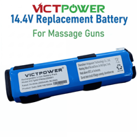Baterai Rechargeable Fascia Gun Victpower Factory Direct, Baterai Lithium 14.4V 2500mAh Pack 18650 Li-Ion Cells 1000 Cycles CE/F