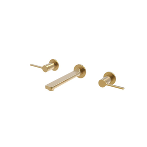 Keran Kamar Mandi Tuas Ganda Lapis Emas, <span class=keywords><strong>Mixer</strong></span> Wastafel Kuningan 3 Lubang Keran Kamar Mandi Tuas Ganda Lapis Emas Mewah - Product Image 6