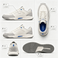 Zapatillas de deporte a la moda para hombre, zapatos antideslizantes con suela exterior de plataforma gruesa acolchada, zapatos informales cómodos antideslizantes para el hogar, viajes cortos, uso diario