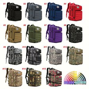 Wholesale Custom Logo Waterproof Tactical Bag for Men 900D Oxford Molle <b>Backpack</b> Durable 45L Tactical Duffel Bag for Hiking - Product Image 2