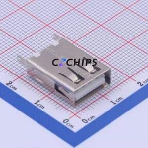 916-361A101BY10200 USB Connector Through hole Component (THT) Connector Type-A USB 2.0 Female Through Hole - Product Image 1