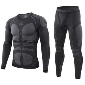 Venta al por mayor de bambú sin costuras Compresión Deportes de invierno Mujer Ropa interior térmica Calzoncillos largos de mujer - Product Image 3