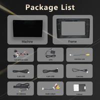 Pemutar DVD mobil 2din 10 inci layar sentuh, pemutar DVD mobil untuk HONDA 2014 VEZEL Radio 6GB RAM 128GB ROM Carplay Android