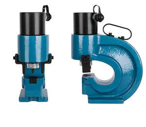 Punzonatrice Idraulica <span class=keywords><strong>a</strong></span> Fustella per Lamiera, Macchina Punzonatrice per Fori in Acciaio, Utensile per Punzonatura di Lamiere Metalliche, Angolari e Lastre di Ferro - Product Image 1
