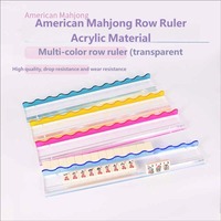 Support de Mahjong Américain en Acrylique à Faible MOQ, 17,5 Pouces, avec Poussoir Magnétique pour Tuiles, Qualité Professionnelle de Luxe, Portable, Service de Table Personnalisé