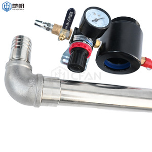 Pompe à baril pneumatique en acier inoxydable 591653 à simple action pour le transfert de solvants chimiques et de carburants, usage maritime - Product Image 2