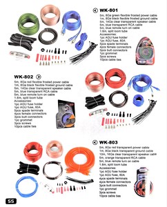 Cao Cấp 8 Đo Ca Âm Thanh Xe Hơi Cáp Kit Nhà Máy OEM Cho Khuếch Đại Amp Cài Đặt Hệ Thống Dây Điện Hot-Bán Loa Siêu Trầm Loa Âm Thanh Dòng - Product Image 2