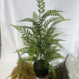 Plante artificielle Greenway en pot, type herbe queue d'hirondelle, 70 cm, verte, aspect fougère, décoration intérieure pour la maison, le bureau, ou comme toile de fond de mariage - Product Image 1