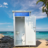Cabine de toilettes préfabriquée portable à prix abordable, mini-abri de camping, douche, siège de toilette, toilettes à la turque, salle de bain mobile