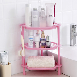 Étagère de rangement en plastique pour salle de bain, 3 niveaux, autoportante, rectangulaire, pour organiser les articles de toilette et le lavabo - Product Image 3