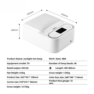 48W Nail Hand Pillow Baking Lamp Quick Drying UV LED Gel Curing Light Custom Logo Nail Salon Dedicated Nail Art Lamp - Product Image 4