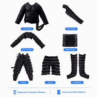 Système de thérapie par pression d'air intégral VU-IPC06 avec veste et pantalon à compression à 8 chambres pour drainage lymphatique professionnel