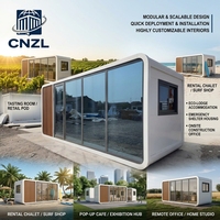 Cabine mobile Apple Pod personnalisée avec verre isolant et garantie d'un an - Appartement compact multi-tailles pour hôtels et gîtes