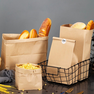 KAKA <span class=keywords><strong>cartone</strong></span> marrone imballaggio <span class=keywords><strong>per</strong></span> <span class=keywords><strong>alimenti</strong></span> <span class=keywords><strong>di</strong></span> grado <span class=keywords><strong>di</strong></span> <span class=keywords><strong>carta</strong></span> Kraft biscotti da forno sacchetti da asporto <span class=keywords><strong>per</strong></span> il negozio - Product Image 2