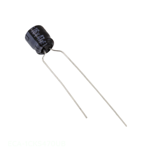 Condensador de canal del fabricante 47 uF CAP ALUM 47UF 20% 16V RADIAL ECA-1CKS470UB de montaje a través de orificio - Product Image 1